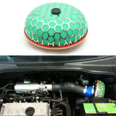 3.15" High Flow Air Intake Mushroom Filter Washable Universal Sponge Honeycomb Mesh Air Filter